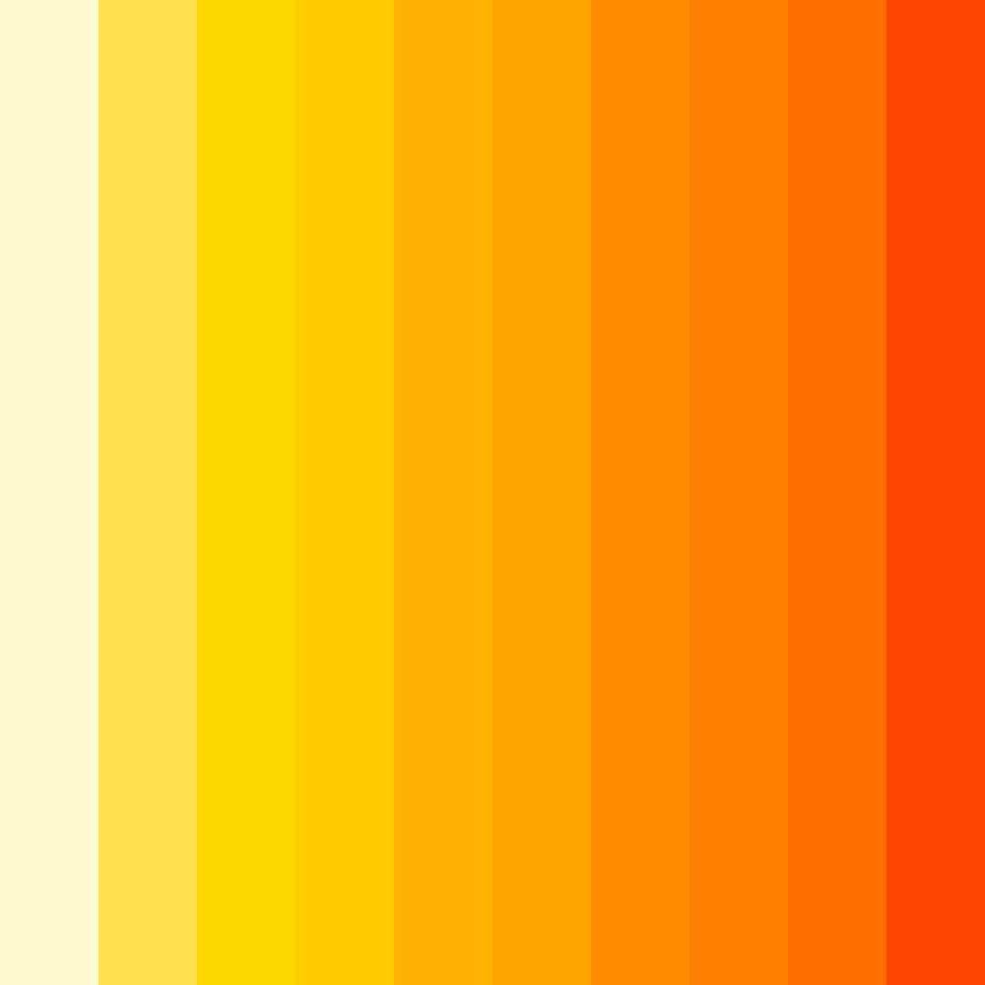 Download golden sunrise color palette PNG image (square)