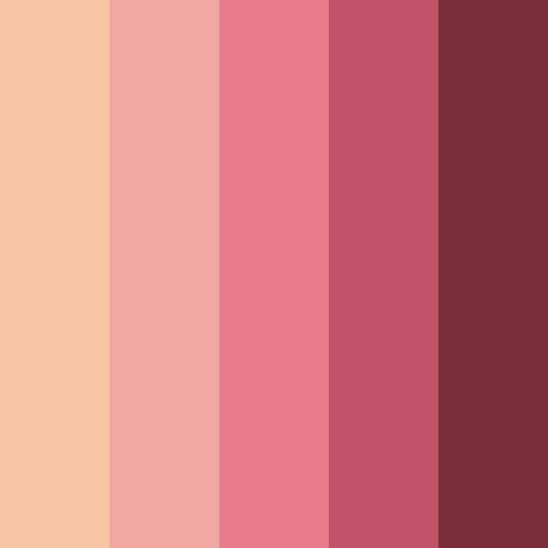 Download blushing rosewood color palette PNG image (square)
