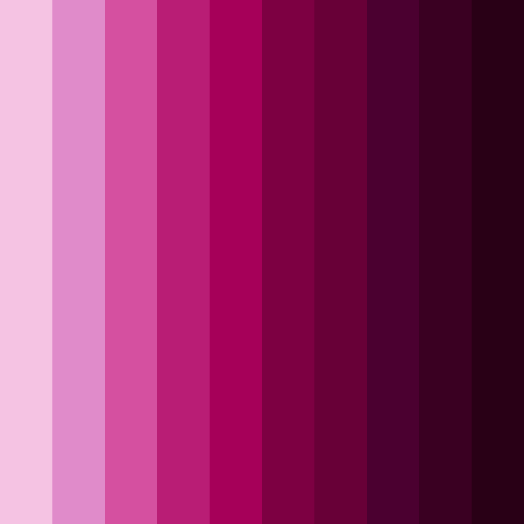 Download shades of magenta color palette PNG image (square)