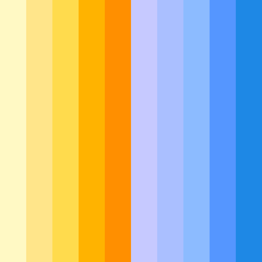 Download sunrise to sky color palette PNG image (square)