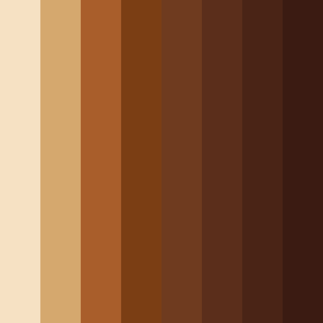 Download brown autumn color palette PNG image (square)