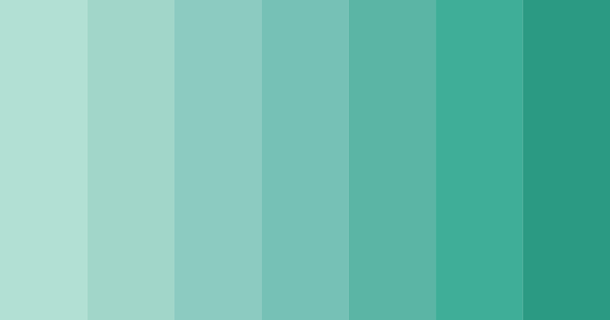 Download minted serenity color palette PNG image (landscape)