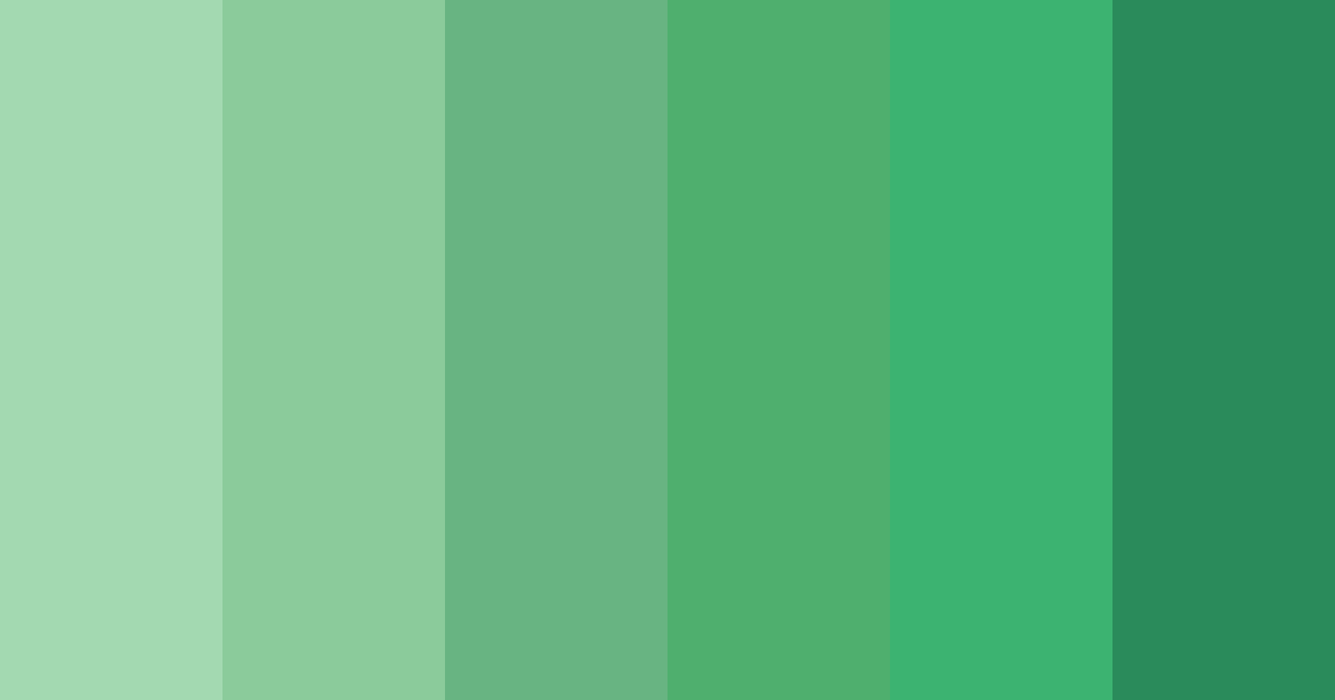 Download tropical greenery color palette PNG image (landscape)