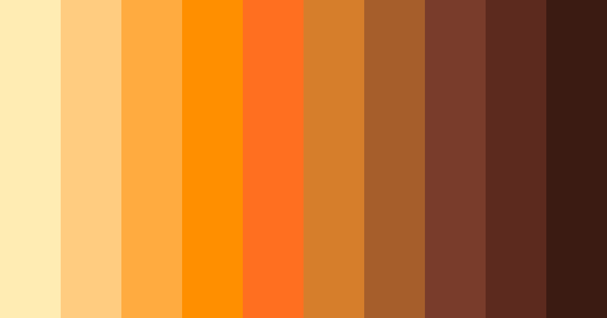Download autumn orange color palette PNG image (landscape)