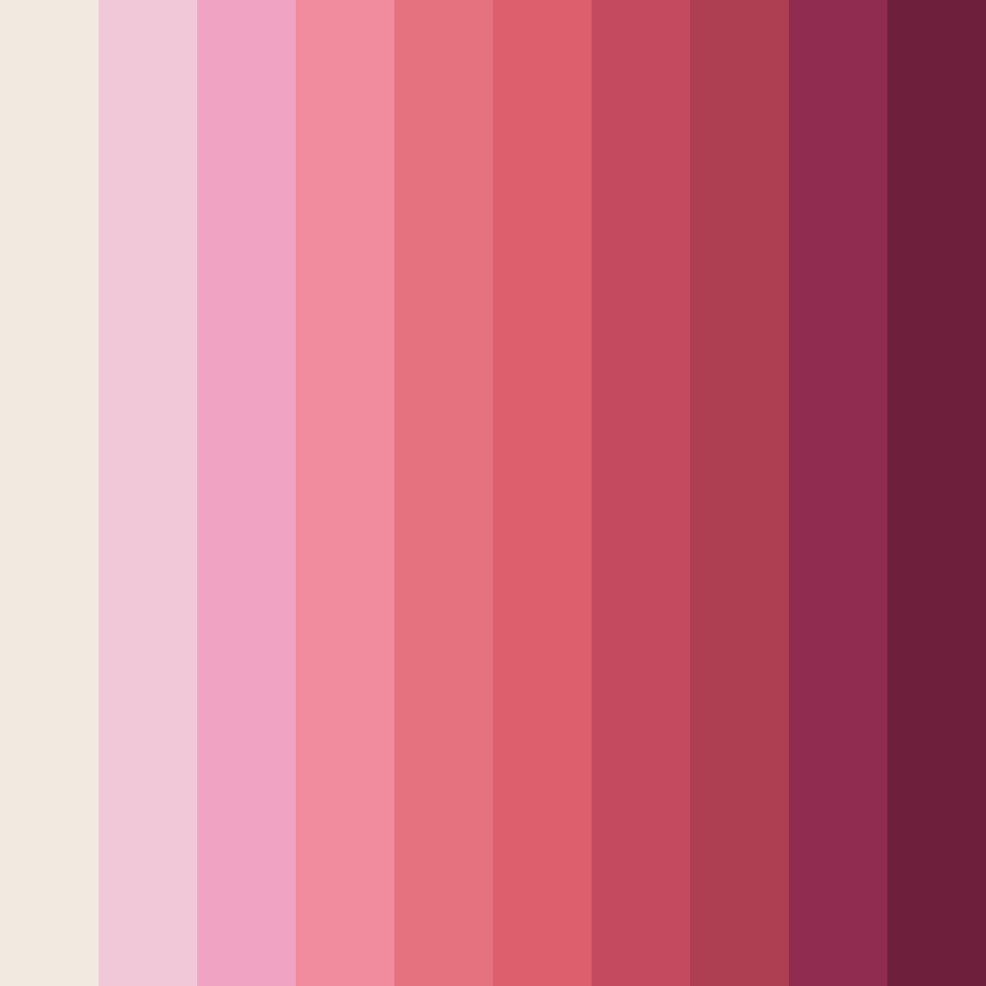 Download pink blooming color palette PNG image (square)