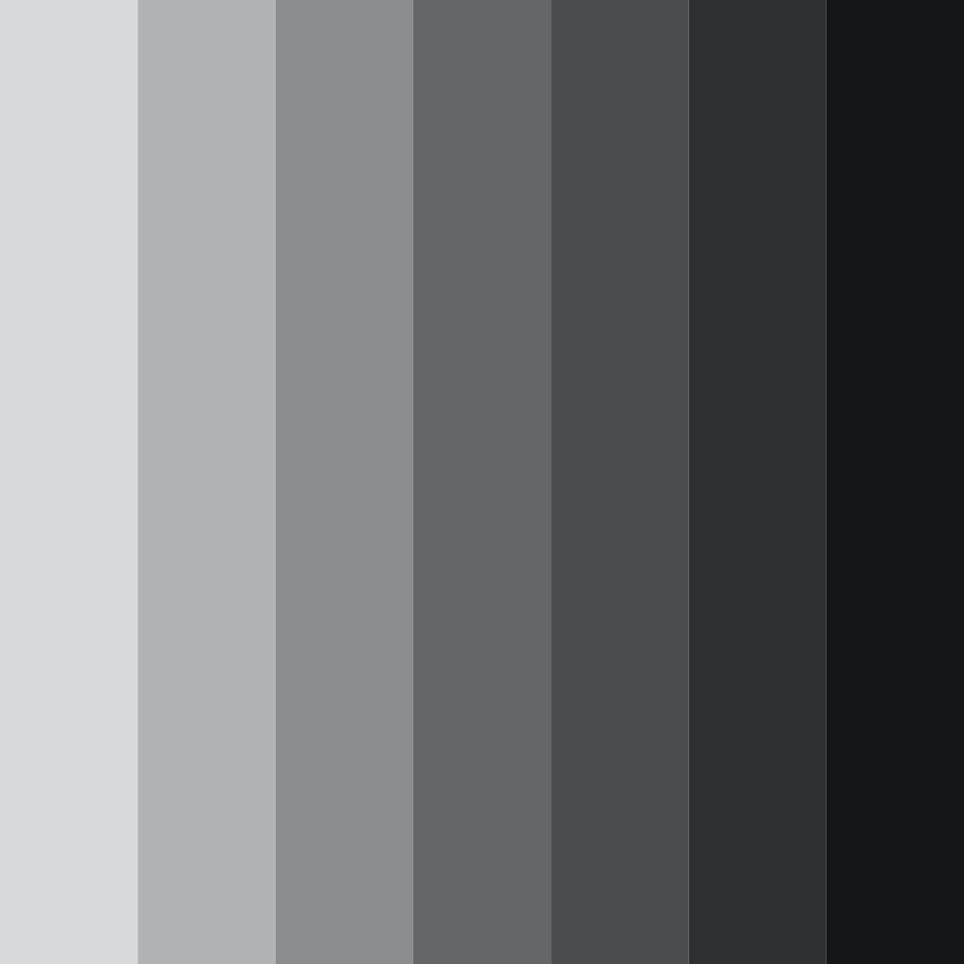 Download shades of gray color palette PNG image (square)