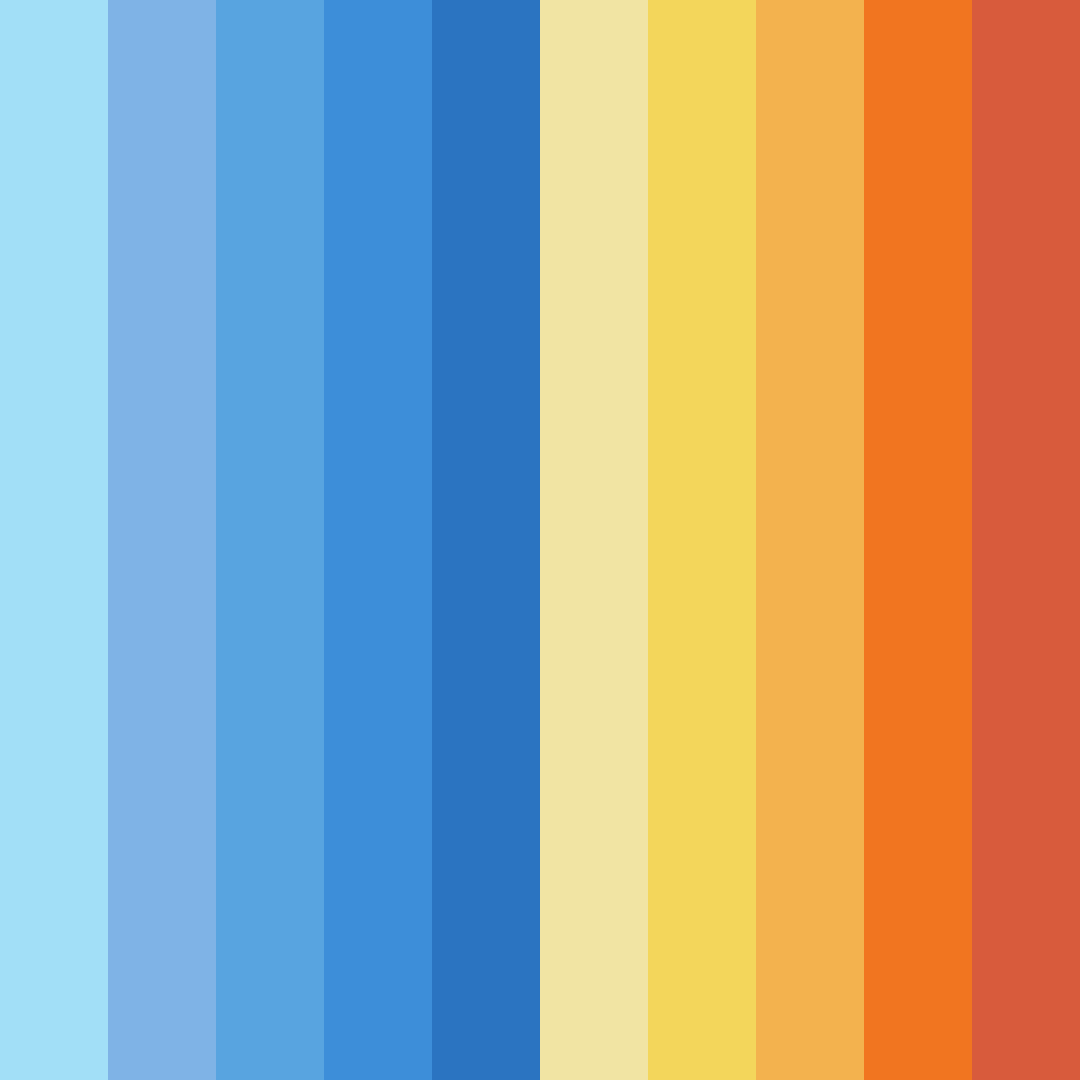 Download blue spring sun color palette PNG image (square)
