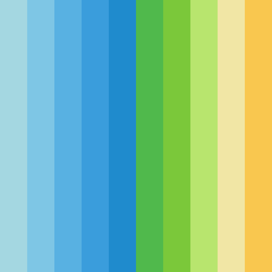 Download sunny spring horizon color palette PNG image (square)