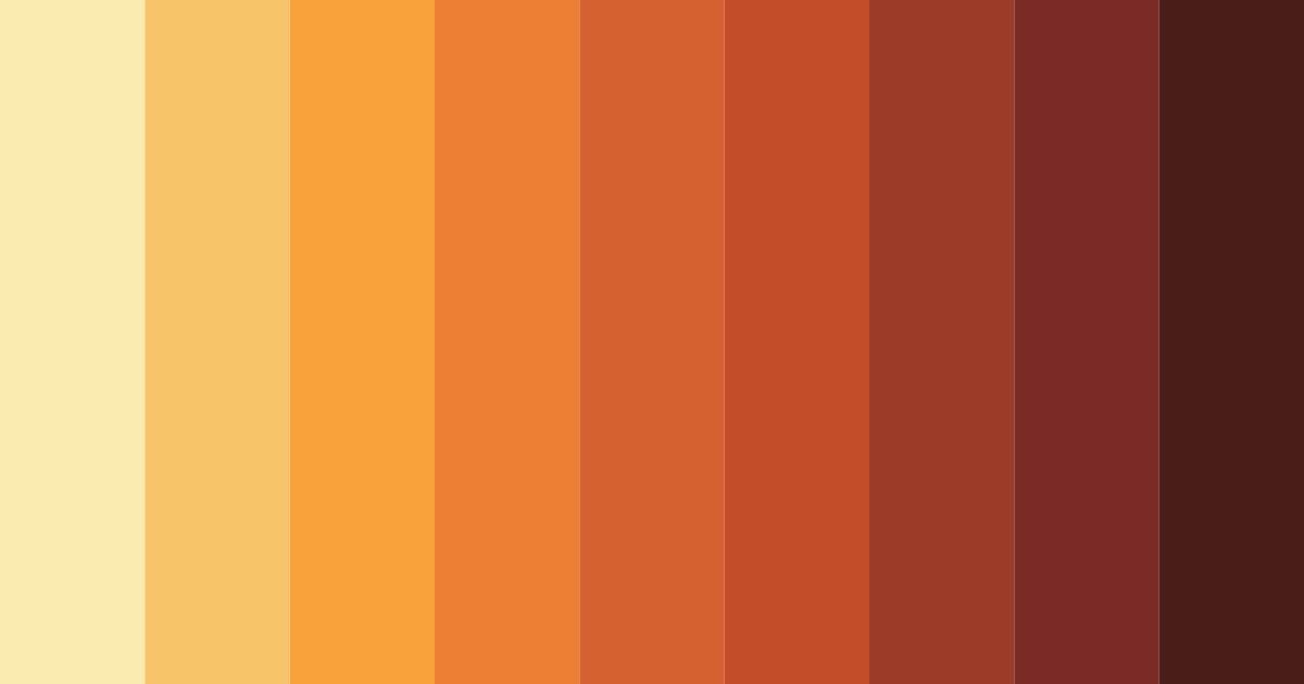 Download orange horizon color palette PNG image (landscape)