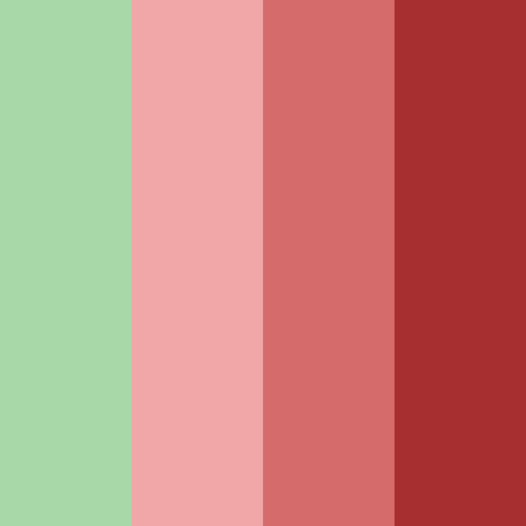 Download dark green to red color palette PNG image (square)