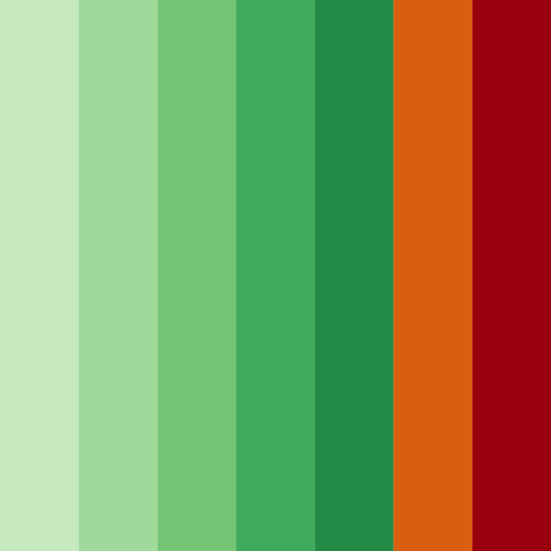 Download green to red transition color palette PNG image (square)