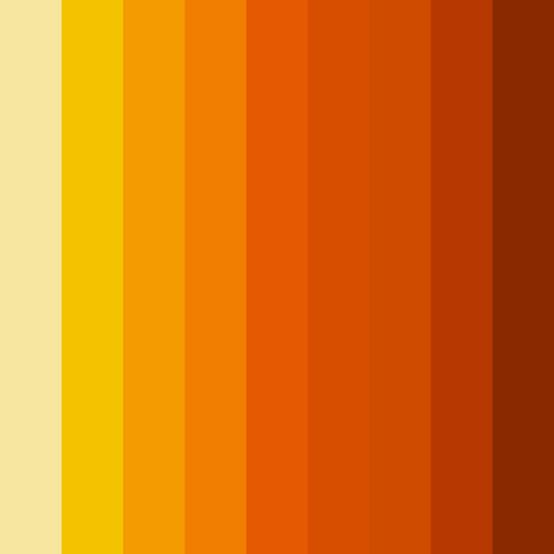 Download golden ember sunset color palette PNG image (square)