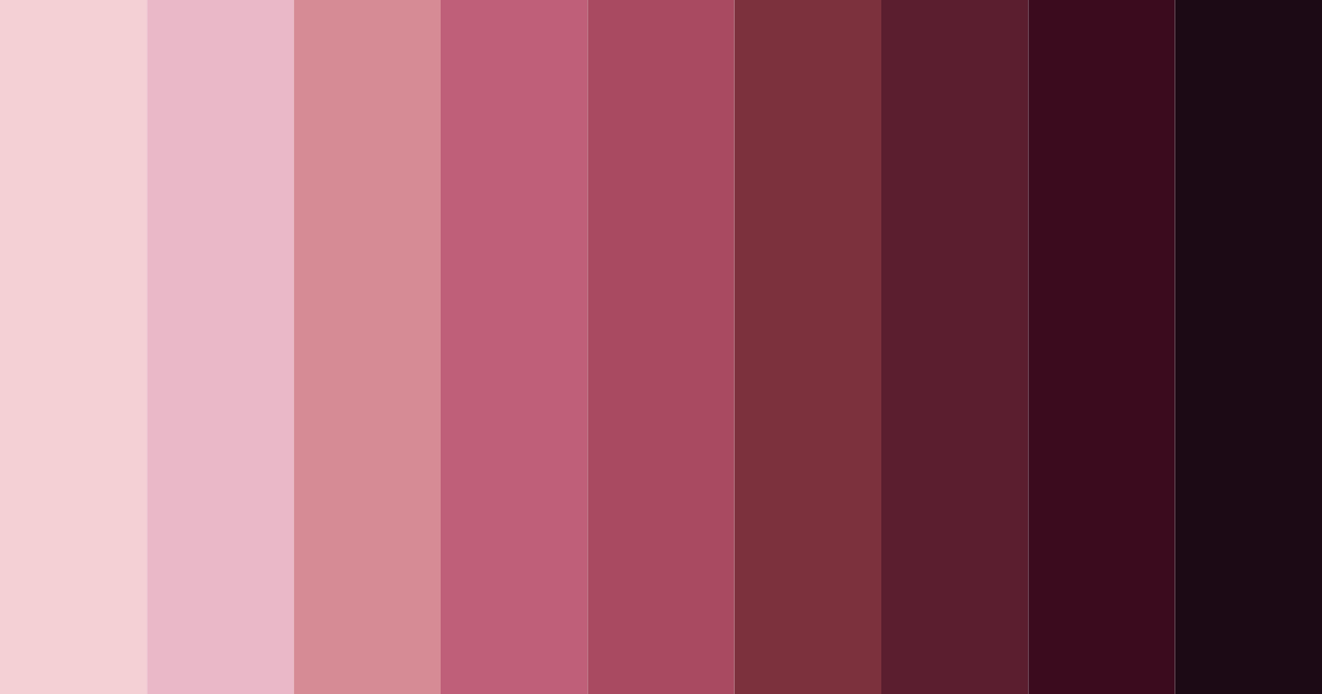 Download shades of burgundy color palette PNG image (landscape)