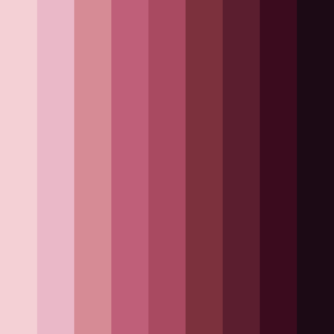 Download shades of burgundy color palette PNG image (square)
