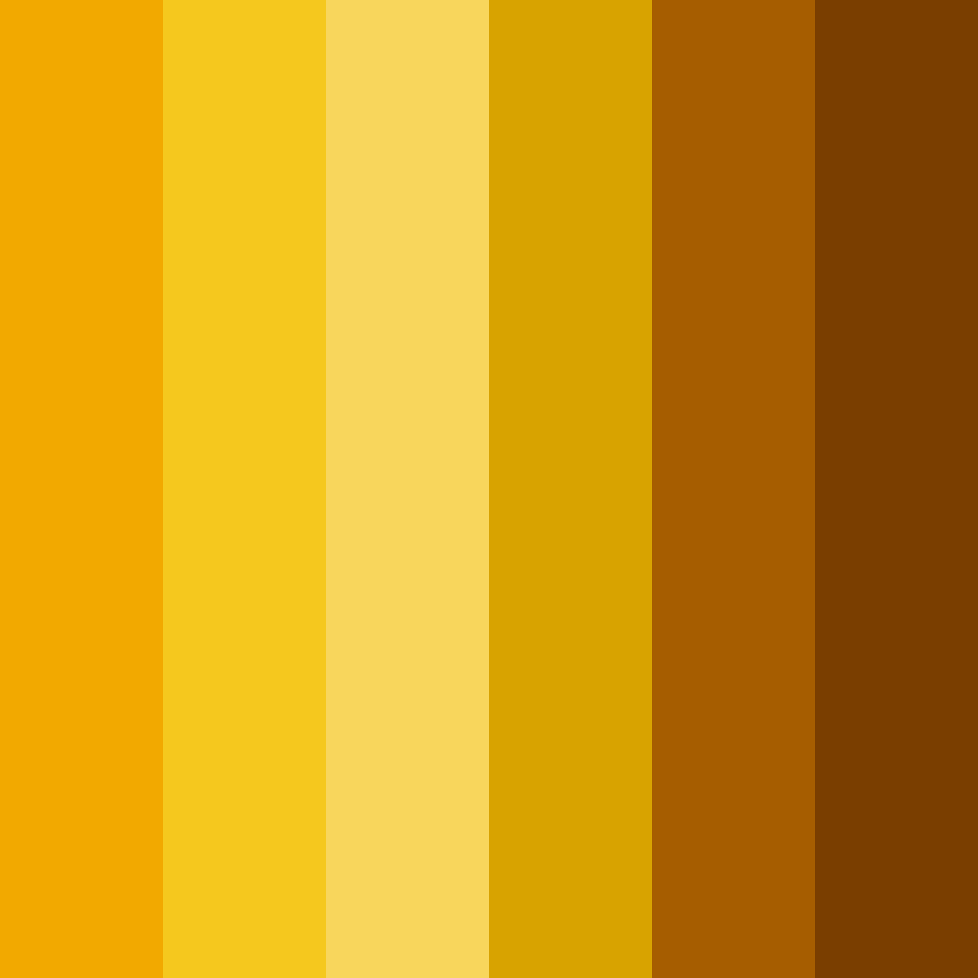 Download golden shades color palette PNG image (square)