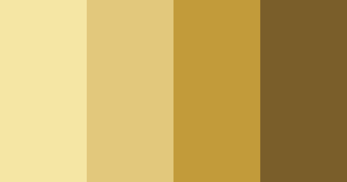 Download golden dawn color palette PNG image (landscape)