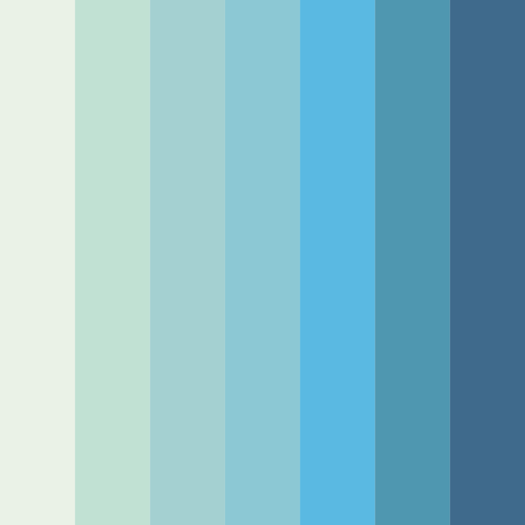 Download teal spring color palette PNG image (square)