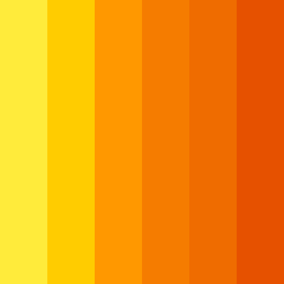 Download shades of yellow color palette PNG image (square)