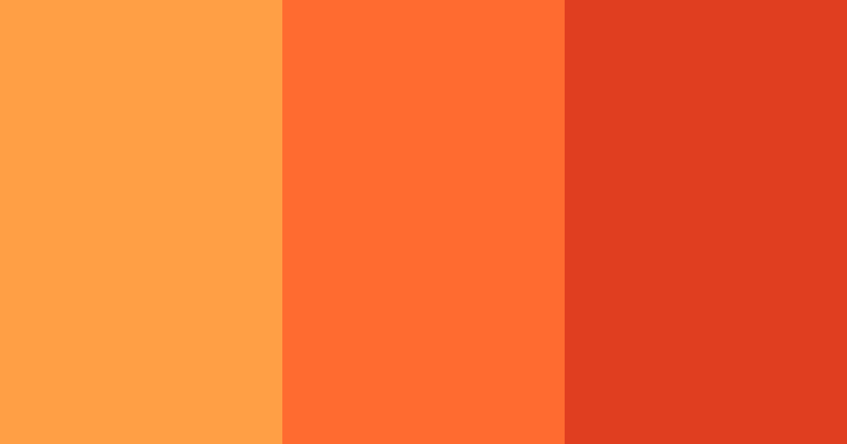 Download vibrant orange-red color palette PNG image (landscape)