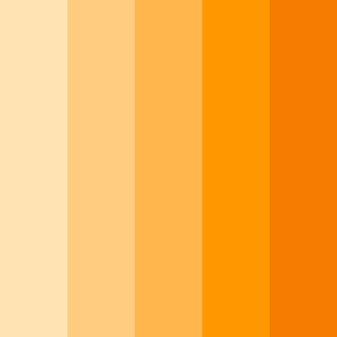 Download citrus sunrise color palette PNG image (square)