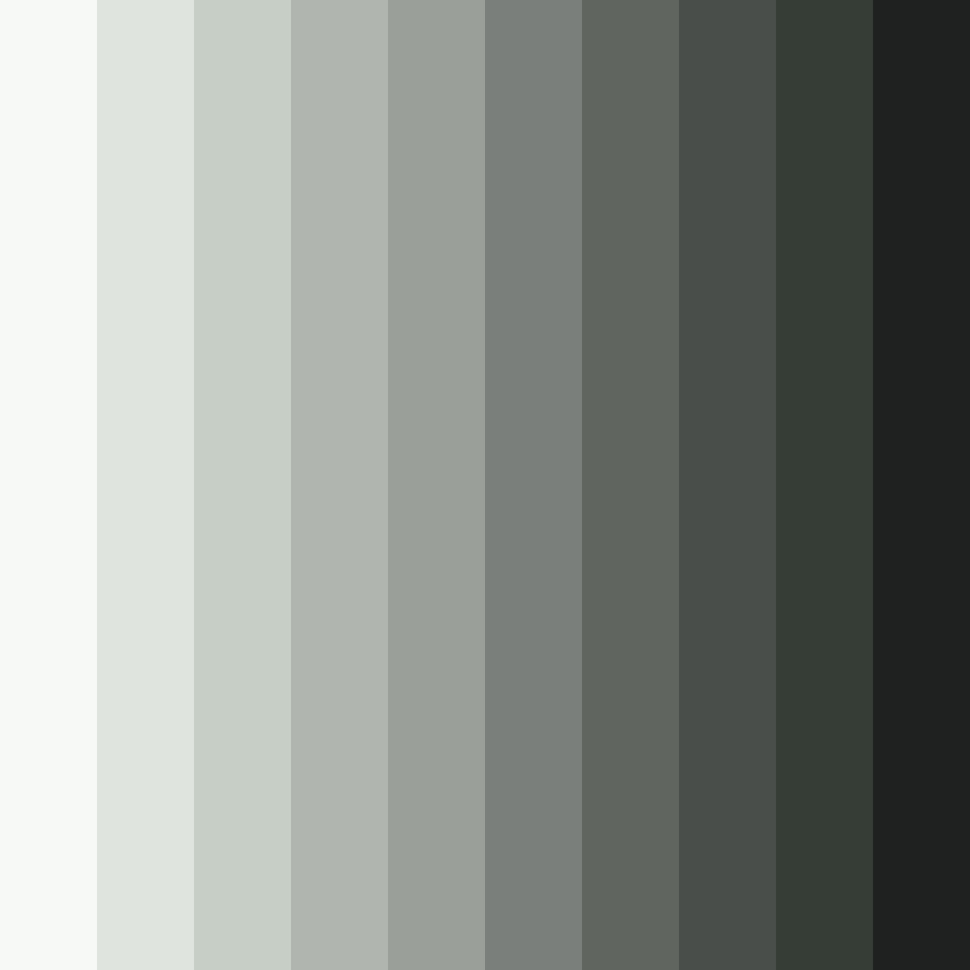 Download whispering greens color palette PNG image (square)