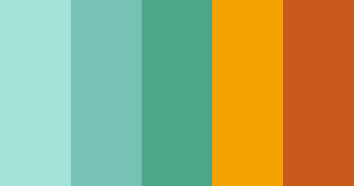 Download tropical oasis color palette PNG image (landscape)