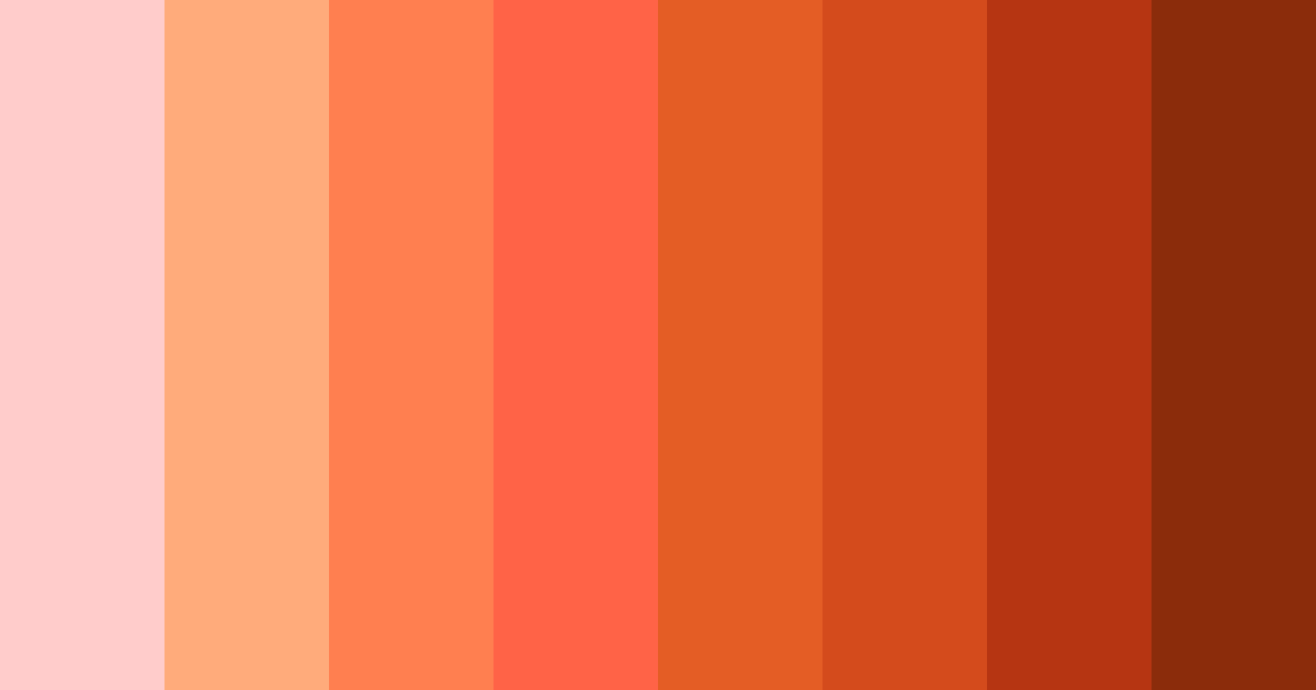 Download burnt orange delight color palette PNG image (landscape)