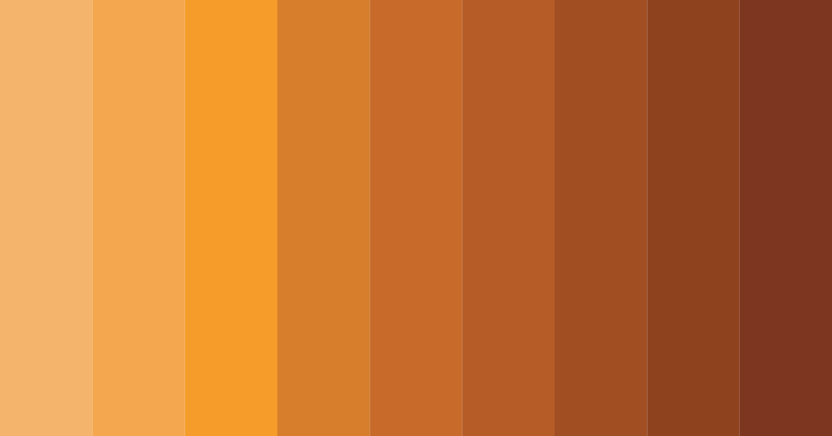 Download burnt orange bliss color palette PNG image (landscape)