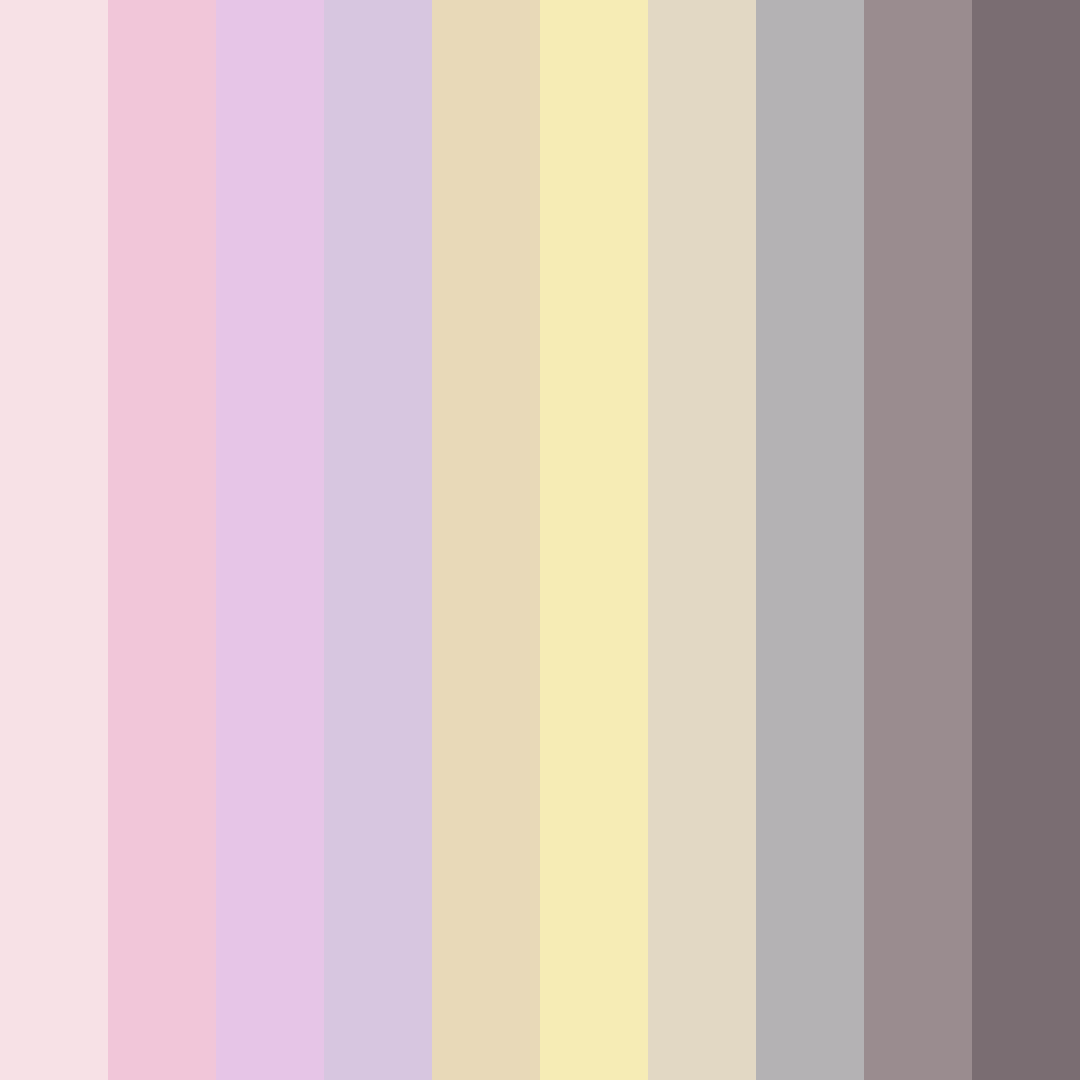 Download whispering blossoms color palette PNG image (square)