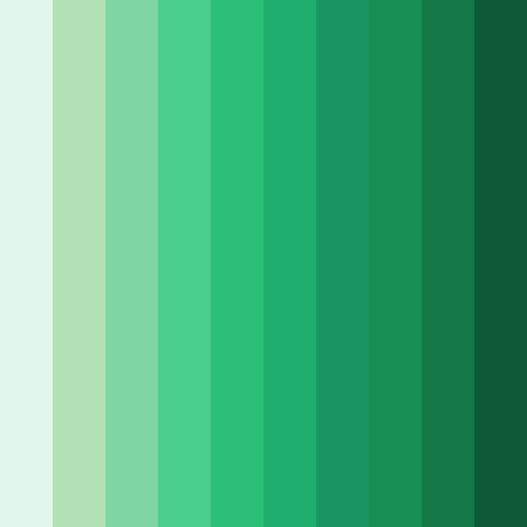 Download green spring color palette PNG image (square)
