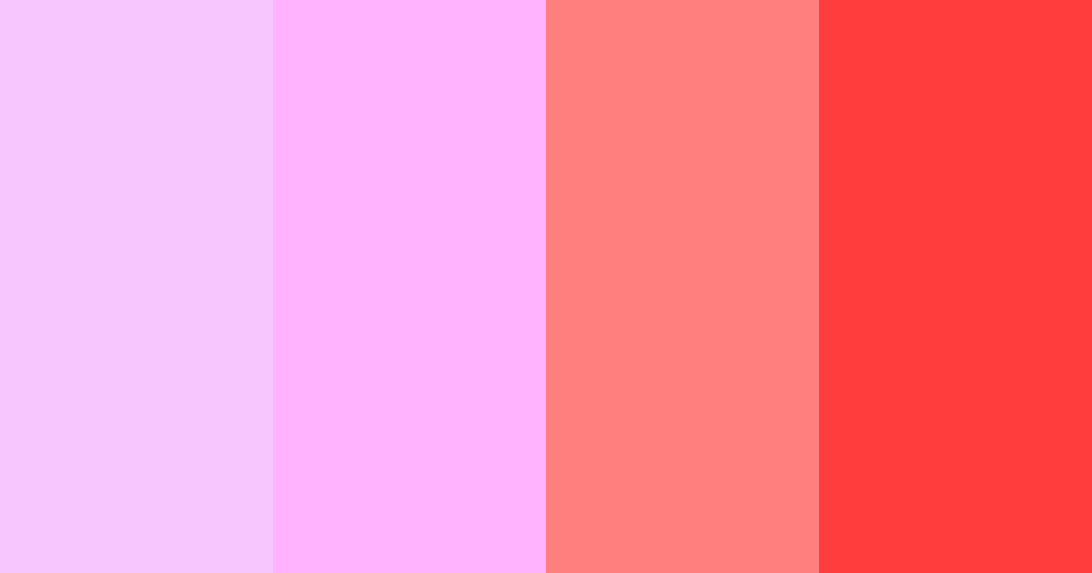 Download pink rainbow color palette PNG image (landscape)