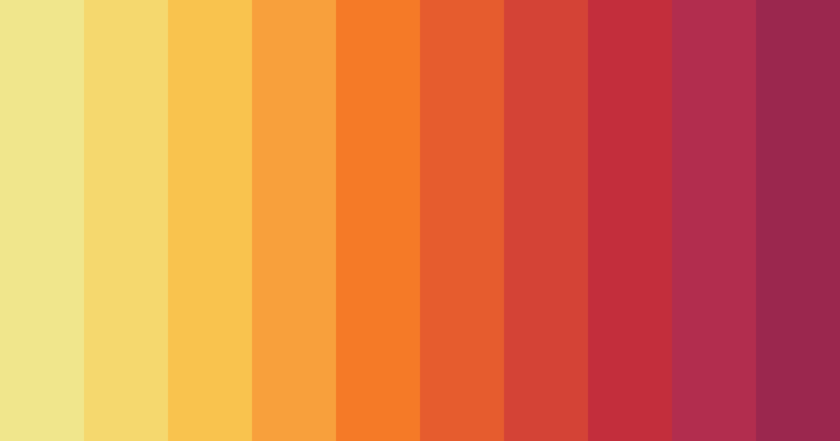 Download sunset serenade color palette PNG image (landscape)