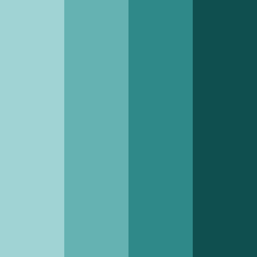 Download teal sunset color palette PNG image (square)