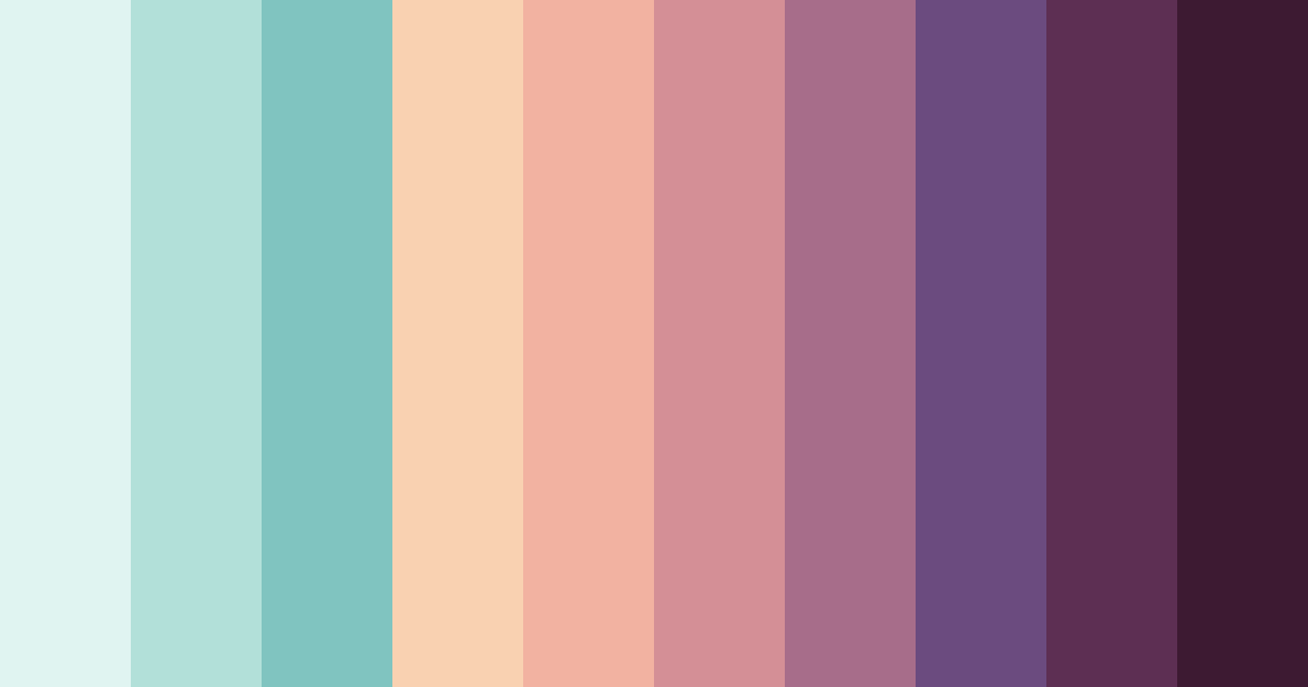 Download whimsical twilight garden color palette PNG image (landscape)