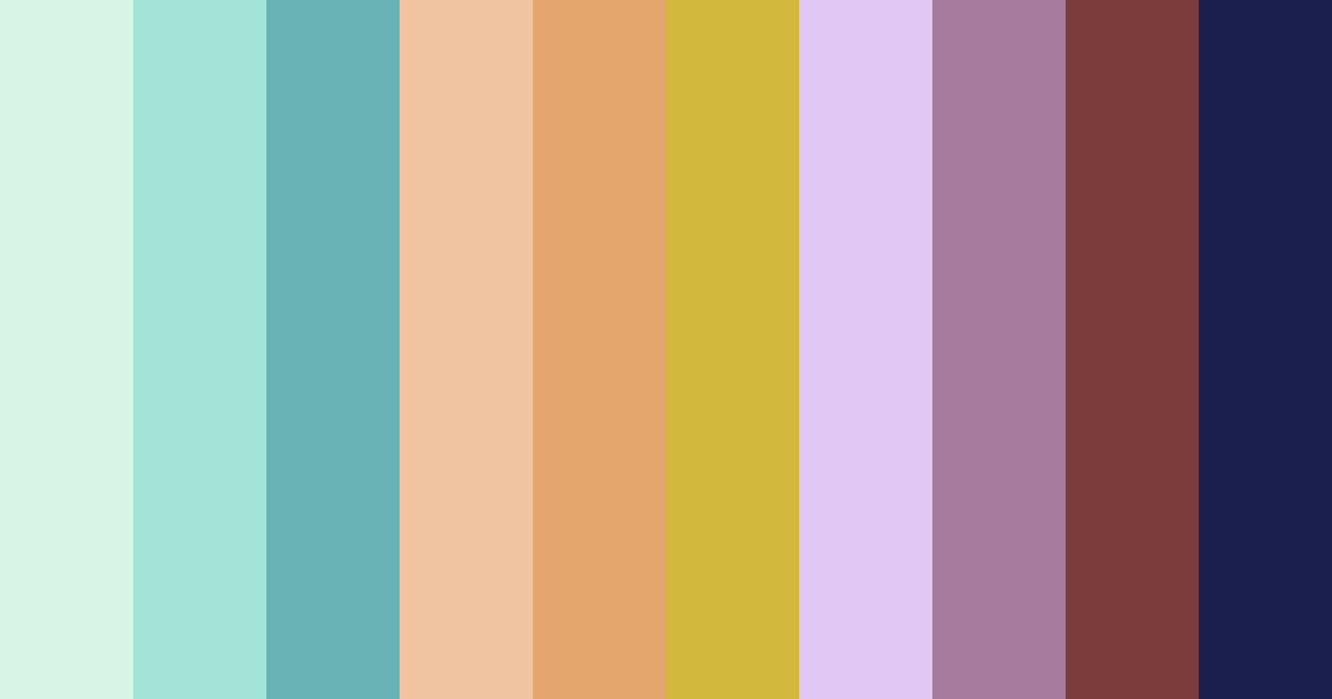 Download tropical twilight color palette PNG image (landscape)