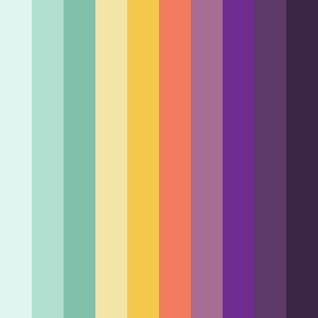 Download teal and gold harmony color palette PNG image (square)