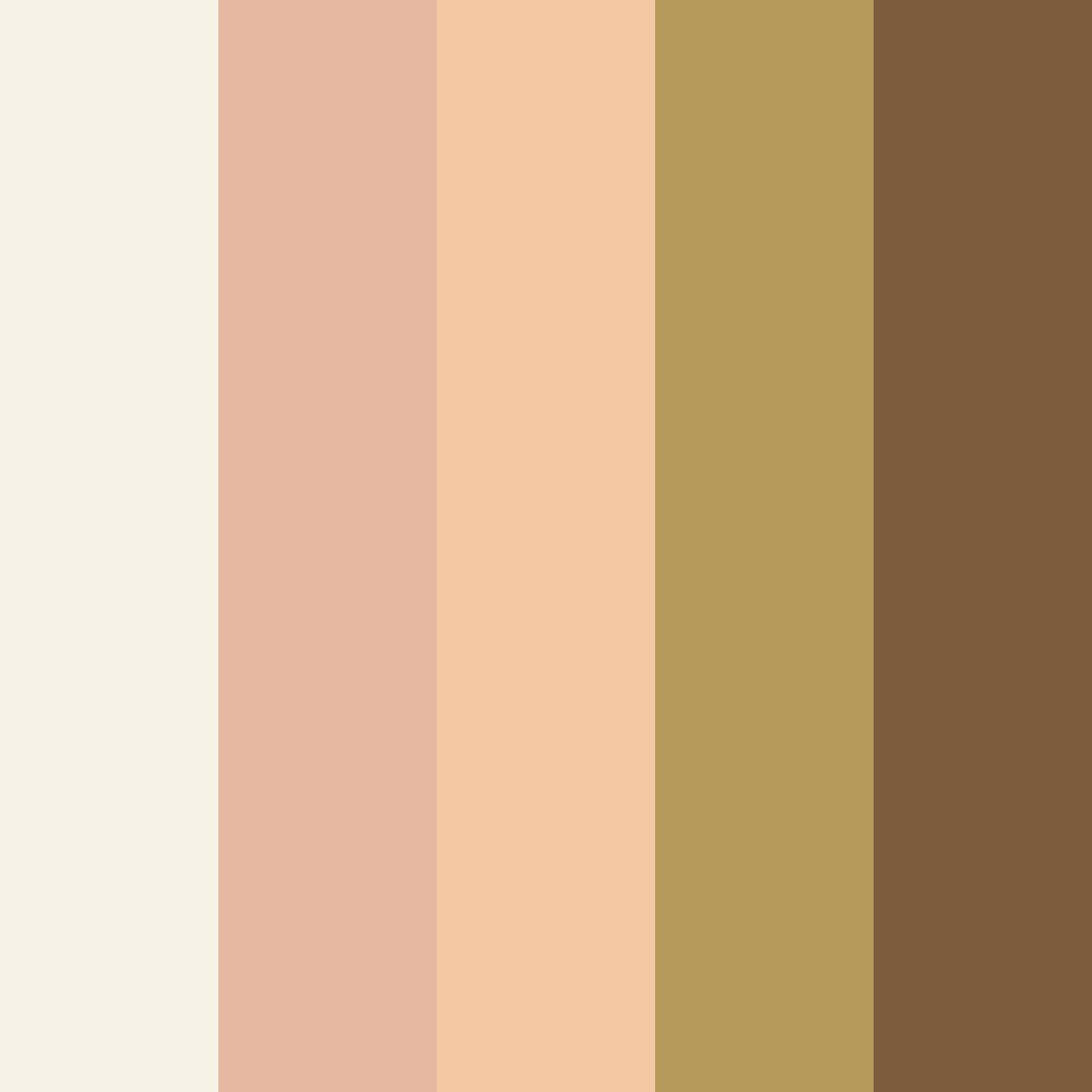 Download sage and salmon sunset color palette PNG image (square)