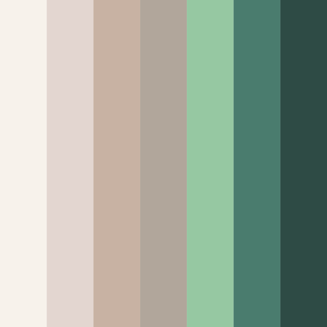 Download whispering garden color palette PNG image (square)
