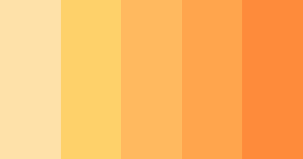 Download sunny citrus serenade color palette PNG image (landscape)