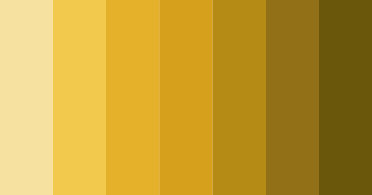 Download golden bubbles color palette PNG image (landscape)