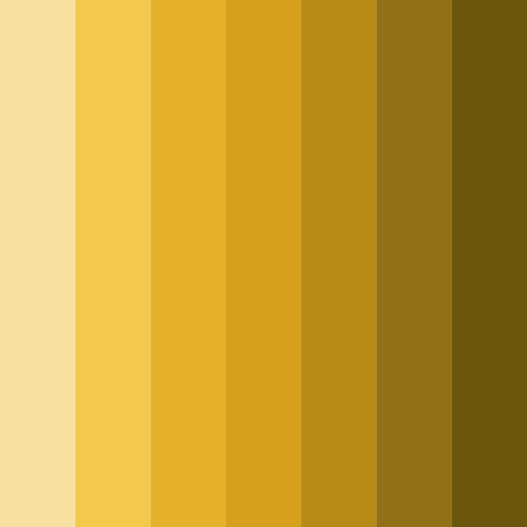 Download golden bubbles color palette PNG image (square)