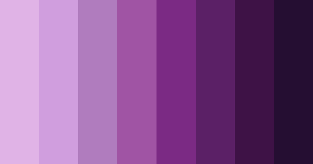 Download mystical amethyst dreams color palette PNG image (landscape)