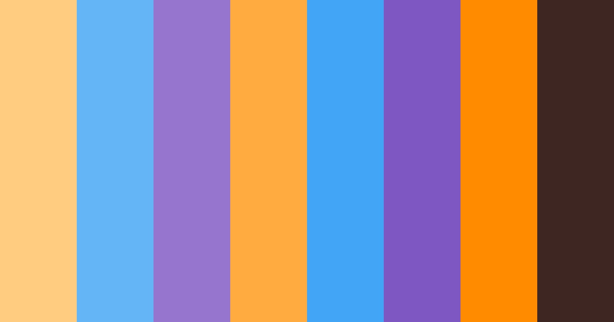 Download vibrant sunset color palette PNG image (landscape)