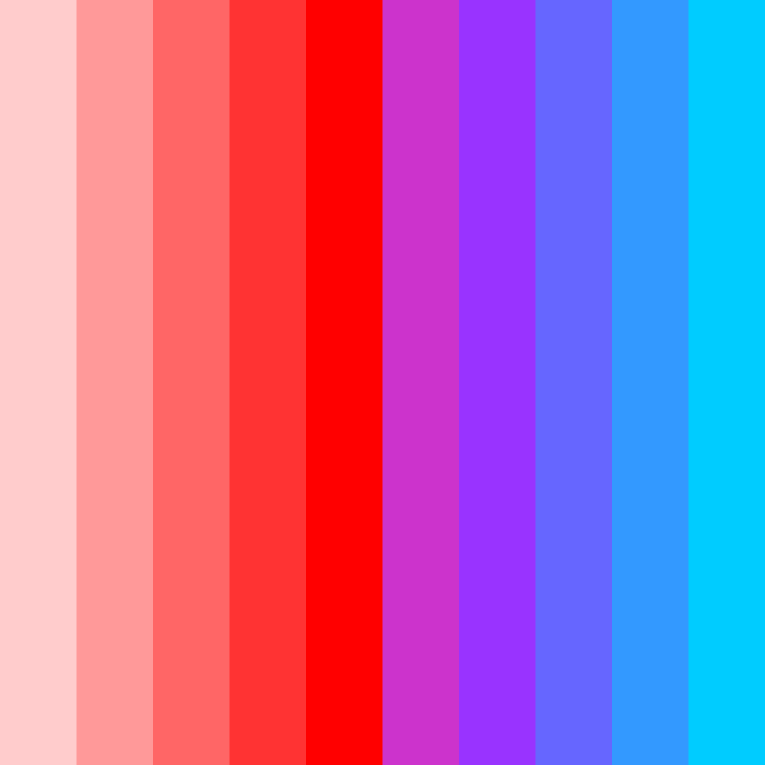 Download gradient red-blue color palette PNG image (square)