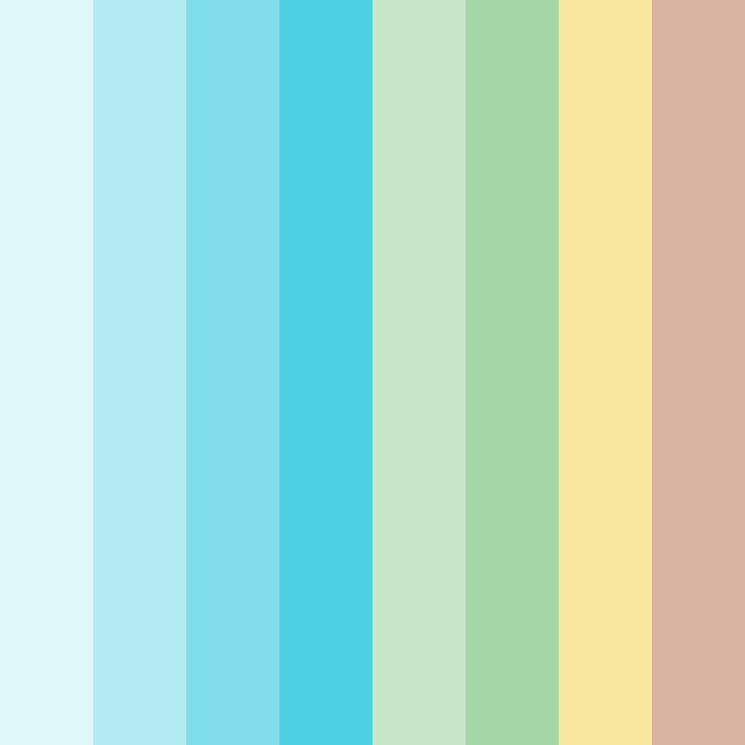 Download serene sanctuary color palette PNG image (square)