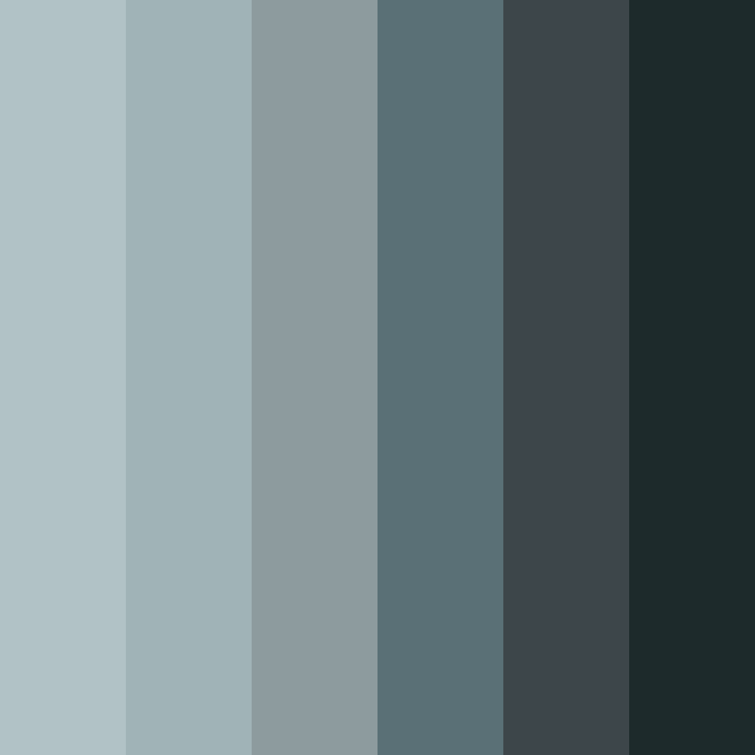 Download misty forest depths color palette PNG image (square)