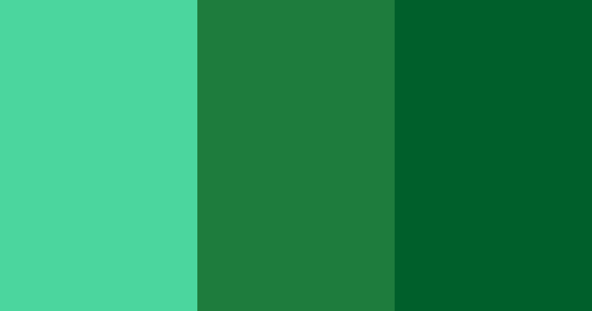 Download emerald oasis color palette PNG image (landscape)