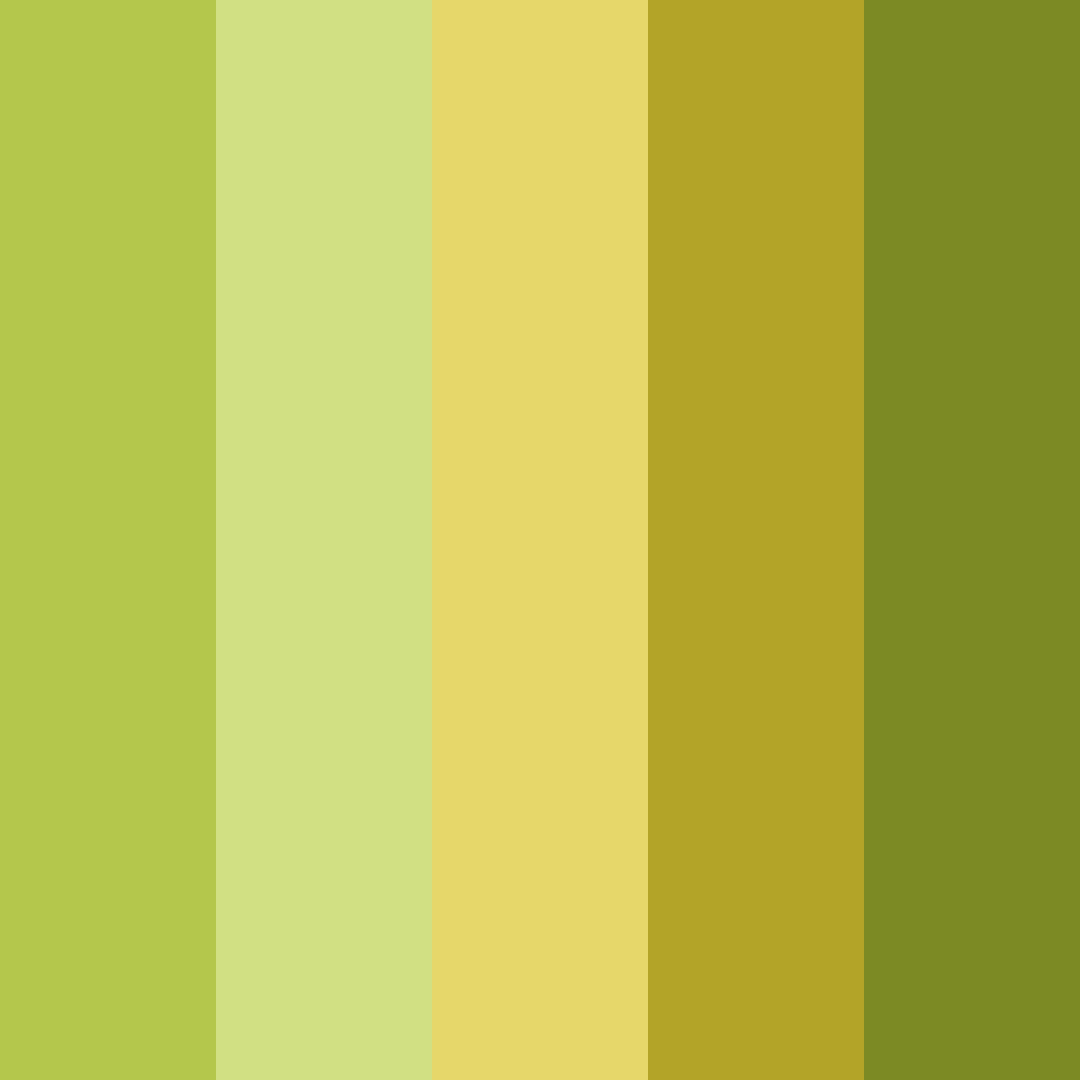 Download verdant gleam color palette PNG image (square)