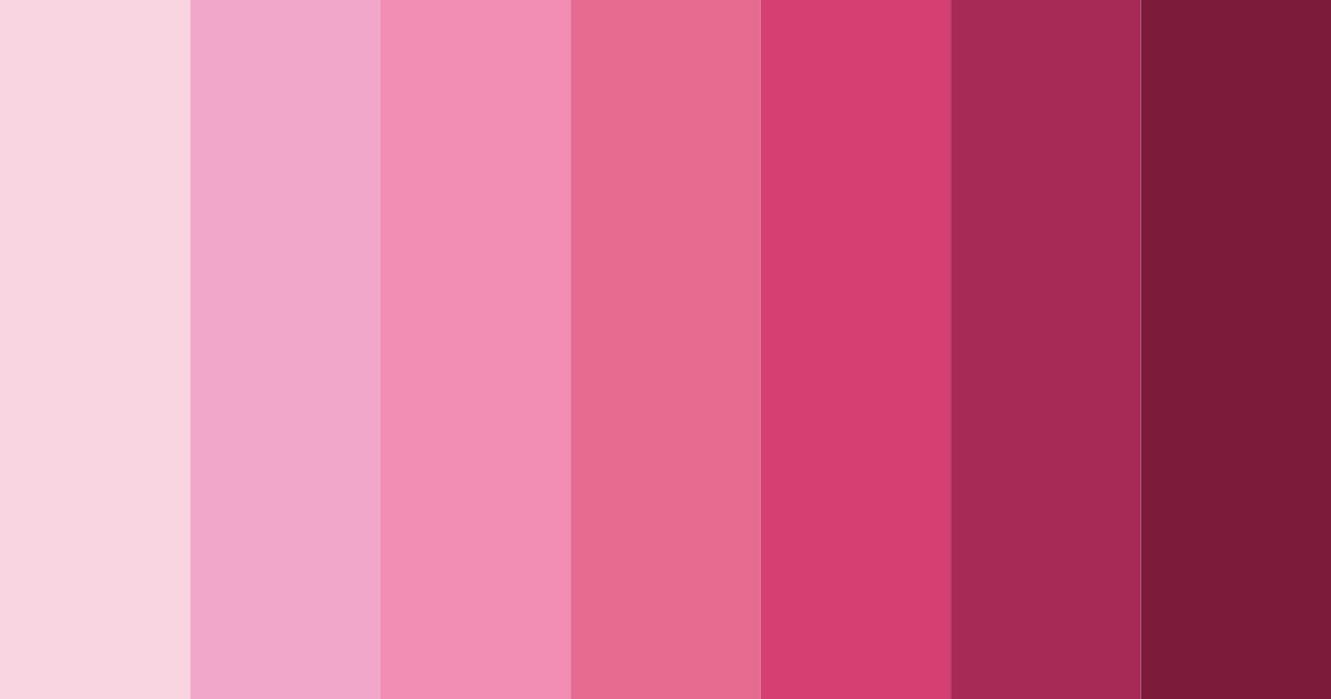 Download cute pink color palette PNG image (landscape)