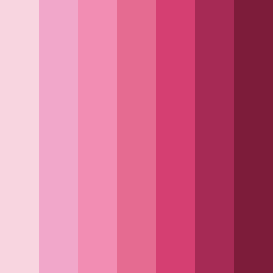 Download cute pink color palette PNG image (square)